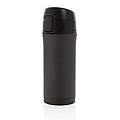 Metallic easy lock vacuum mug, black