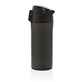 Metallic easy lock vacuum mug, black