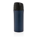 Metallic easy lock vacuum mug, blue