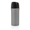 Metallic easy lock vacuum mug, grey
