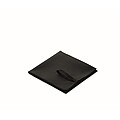 Microfibre towel, black