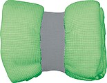 Microfibre towel with elastic band, green