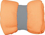 Microfibre towel with elastic band, orange