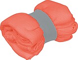 Microfibre towel with elastic band, red