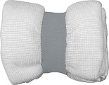 Microfibre towel with elastic band, white