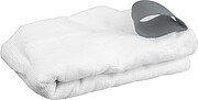 Microfibre towel with elastic band, white