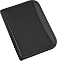 Microfibre zipped folder Black