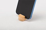 Mini bamboo phone stand