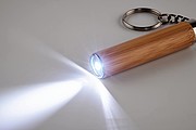 Mini bamboo torch with keyring