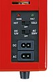 Mini cooler / warmer box, 12V cigarette lighter and 230V main connection,colour red