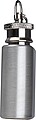 Mini flask in a shape of a key ring, grey