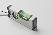 Mini magnetic aluminium level, silver