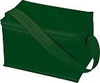 Mini nylon cooler bag for 6 cans, dark green