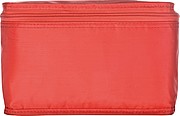 Mini nylon cooler bag for 6 cans, red