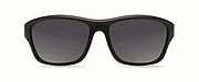 Mirrored sport sunglasses UV400, black