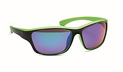 Mirrored sport sunglasses UV400, lime