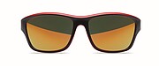 Mirrored sport sunglasses UV400, red