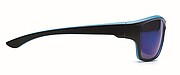 Mirrored sport sunglasses UV400, turquoise
