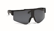 Mirrored sports sunglasses, black