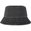 Mitica washed sun hat, solid black