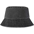Mitica washed sun hat, solid black