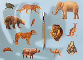 Modern bamboo pen
