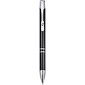 Moneta recycled aluminium ballpoint pen (blue ink), solid black