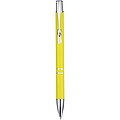 Moneta recycled aluminium ballpoint pen (blue ink), yellow