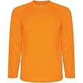 Montecarlo long sleeve kids sports t-shirt, fluor orange