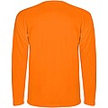 Montecarlo long sleeve kids sports t-shirt, fluor orange