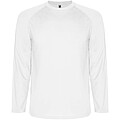 Montecarlo long sleeve mens sports t-shirt, white