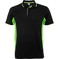 Montmelo short sleeve unisex sports polo, black, size XL