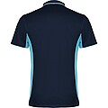 Montmelo short sleeve unisex sports polo, navy blue, size S