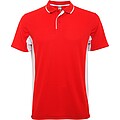 Montmelo short sleeve unisex sports polo, red, size XL