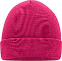 MUIRO winter knitted hat, dark pink