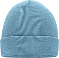 MUIRO winter knitted hat, light blue
