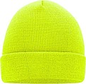 MUIRO winter knitted hat, light yellow