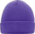 MUIRO winter knitted hat, purple