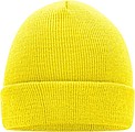 MUIRO winter knitted hat, yellow