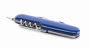 Multi tool pocket knife, blue