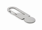 Multifunctional key ring token, silver