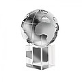 Mundi desk paper weight, transparent