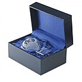 Mundi desk paper weight, transparent