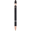 Nanna ballpoint pen with rose gold finish (blue ink), solid black