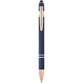 Nanna ballpoint pen with rose gold finish, ocean blue