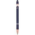 Nanna ballpoint pen with rose gold finish, ocean blue