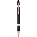 Nanna ballpoint pen with rose gold finish, solid black