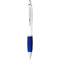 Nash ballpoint pen white barrel and coloured grip