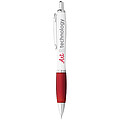 Nash ballpoint pen white barrel and coloured grip