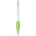 Nash recycled plastic ballpoint pen (blue ink), lime green